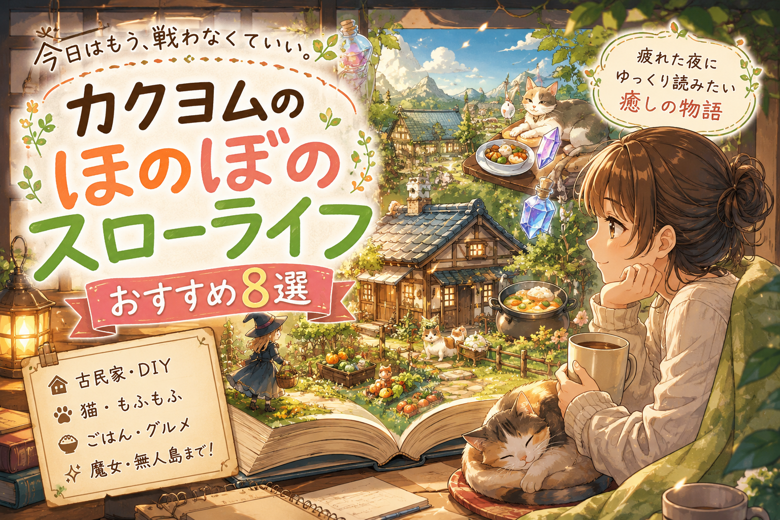 ほのぼのスローライフ読書時間